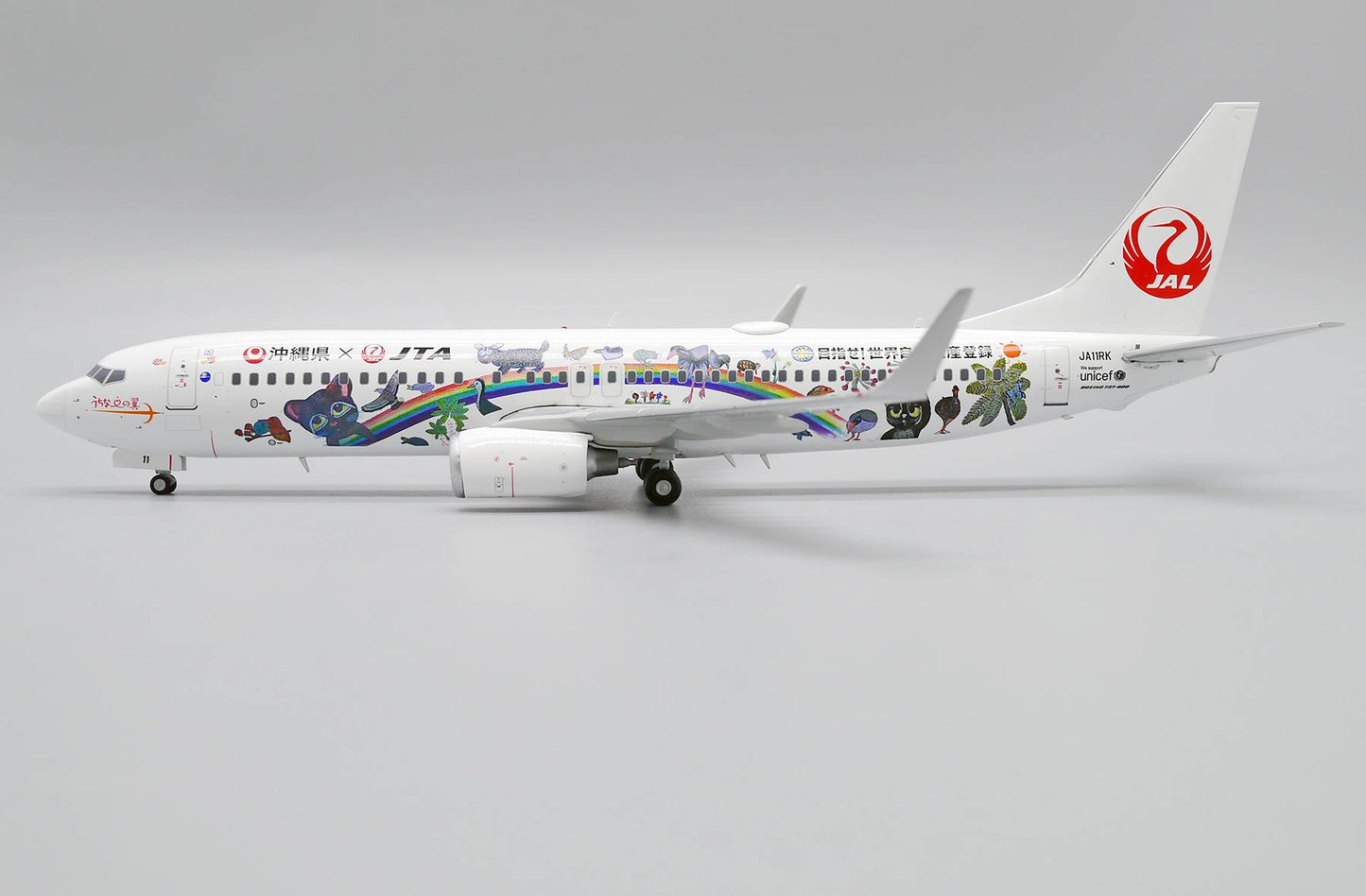 JS WINGS 1:200 JAPAN AIRLINES "TRANSOCEAN WORLD" B737-800 JA11RK