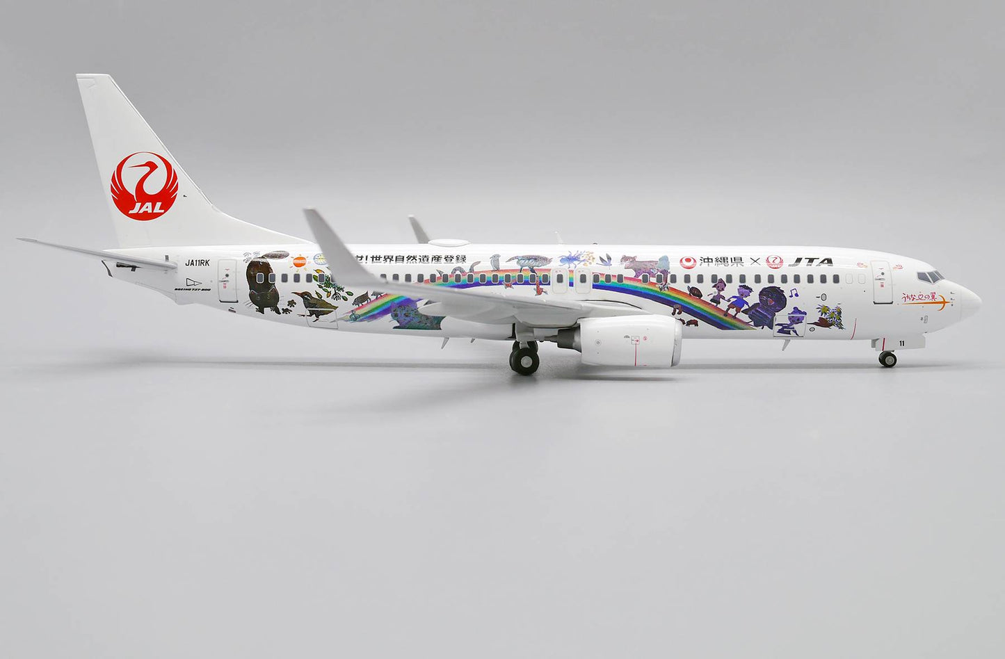 JS WINGS 1:200 JAPAN AIRLINES "TRANSOCEAN WORLD" B737-800 JA11RK